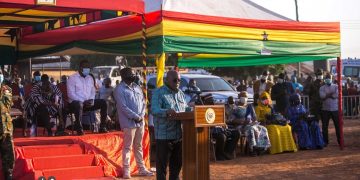 President Akufo-Addo cuts sod for Damongo Water Supply project