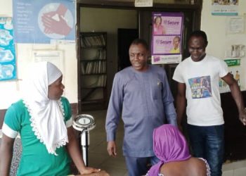 West Gonja MCE visits health facilities to assess ongoing polio vaccination exercise.