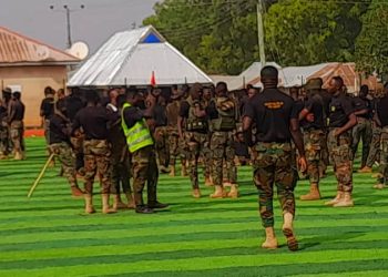 Security services holds Unity Walk to Promote Harmony and Collaboration in Damongo