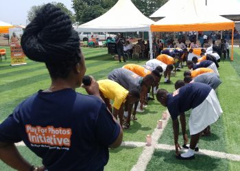 World Vision holds Play for Photos initiative with children in Damongo