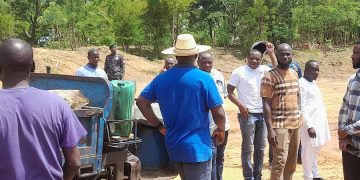 Abu Jinapor inspects ongoing Development Projects in Damongo.