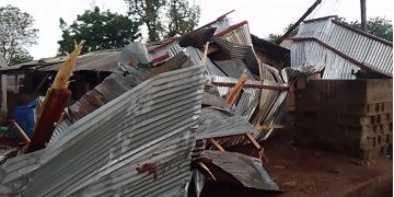 Destructive Thunderstorm Hits Damongo, Causing Widespread Damage